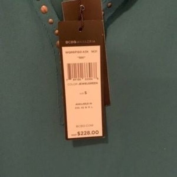 bcbgmaxazria Bri Dress is Jewel Green - Picture 5 of 6